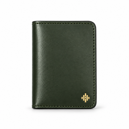 Slim Sleeved Leather Wallets - Deep Teal Green