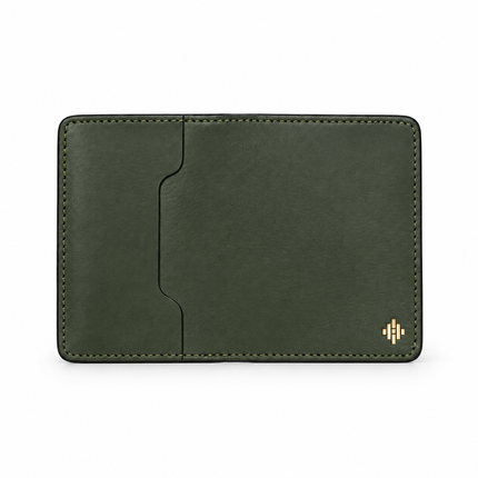 Slim Sleeved Leather Wallets - Deep Teal Green