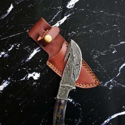 Damascus Skinning Gut hook, Hunting knife  TD-221