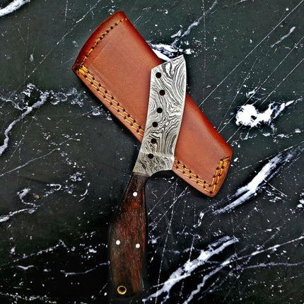 Mavado Damascus Cleaver Blade Knife 6.5 Inches Long 3.5 Inches Blade 8 Ounce Damascus Knife Hand Made TD-234