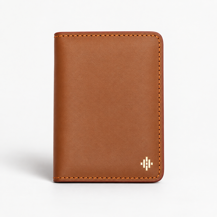 Slim Sleeved Leather Wallets - Tan