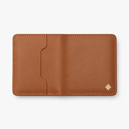 Slim Sleeved Leather Wallets - Tan