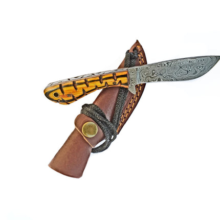 Damascus Knife perfect Utility Neck Knife TD-239